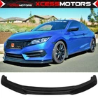 Fits 16-18 Honda Civic Ikon Gt Unpainted Pu Front Bumper Lip Spoiler Splitter New. Price: $72.99.