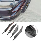 4 Universal Front Bumper Fins Body Splitter Spoiler Canards Carbon Fiber Look Us New. Price: $19.85.