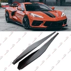 For 2020-2026 Corvette C8 Z51 Side Skirts Stage 2PC Gloss Carbon Fiber Look New. Price: $171.75.