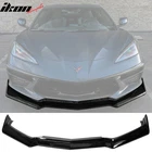 Fits 20-25 Chevrolet Corvette C8 Front Bumper Lip Lower Spoiler 5PCS Gloss Black New. Price: $87.99.