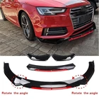 Front Bumper Lip Spoiler Splitter Glossy Black Red For Audi A3 A4 A5 A6 Body Kit New. Price: $69.99.