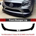 Front Spoiler Lip Splitter For 19-22 Mercedes Benz W205 Amg Glossy Black New. Price: $70.83.