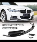 Front Bumper Spoiler Lip For Bmw Series F30 328I 335I Sport Black 2012-2018 New. Price: $35.00.