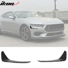 Fits 24-26 Ford Mustang Ecoboost Ikon Style Front Bumper Canards Matte Black Pp New. Price: $52.99.
