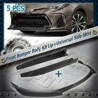 5PC Matt Black For 2017-2019 Toyota Corolla Xse Front Bumper Lip+ Side Skirts New. Price: $130.41.