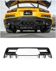 23-UP Corvette C8 Z06 Performance Add-on Black Rear Bumper Finned Diffuser New. Price: $3289.98.