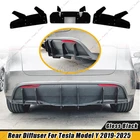 Rear Bumper Diffuser Lip Spoiler Body Kit For Tesla Model 2019-2025 2024 Black New. Price: $42.74.