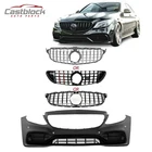 Facelift 15-18 Mercedes Benz W205 Class Front Bumper Kit To 2019 C63 Amg New. Price: $419.00.