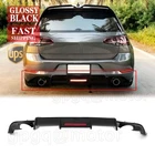For Vw Golf MK7.5 Gti 18-2021 Style Gloss Black Rear Bumper Shark Fin Diffuser New. Price: $99.99.