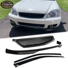 Fits 99-00 Honda Civic 3DR Type Front Bumper Lip Pp + Grille Window Visor New. Price: $100.99.