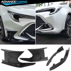 For 19-25 Toyota Corolla 3RD E210 5DR Matte Black Front Splitters + Side Canards New. Price: $237.00.