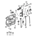 For Ram 1500 2021-2022 Mopar 6CV50LDSAC Driver Side Door Handle Cap New. Price: $15.34.