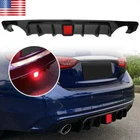 Rear Bumper Led Brake Light Gloss Black Diffuser Lip For 2018-2022 Infiniti Q50 New. Price: $86.70.