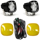 Baja Designs S1 Led Lights Pair Wide Cornering, Amber Rock Guards, Wire Harness New. Price: $277.85.