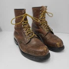 Red Wing Brown Leather Boots Soft Toe Classic Usa Work Mens 9.5 Lace Up #1212 Pre-owned. Price: $88.88.