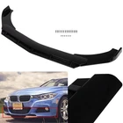 Adjustable Universal Glossy Black Front Bumper Protector Splitter Spoiler Lip New. Price: $49.65.