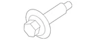 Genuine Kia Upper Hinge Mount Bolt 11641-08226B New. Price: $9.47.