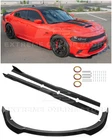For 15-UP Dodge Charger Srt Glossy Black Front Lip Splitter & Side Skirts New. Price: $269.98.