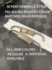 Bmw M3 M4 Paint Matched Performance Diffuser F8X All Colors Base & Individual New. Price: $479.99.