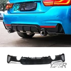 Rear Bumper Diffuser For 14-20 Bmw F32 Series Sport Dual Exhaust Gloss Black New. Price: $98.95.