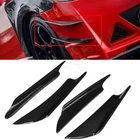 4X Universal Carbon Fiber Print Front Bumper Canards Splitter Fins Spoiler New. Price: $15.09.