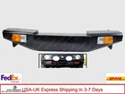 Front Bumper For 1986-95 Suzuki Samurai Painted Black Steel +turn Light Set New. Price: $199.99.