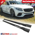 For Mercedes W213 E43 E53 E63 Sedan Real Carbon Side Skirts Extension Lips New. Price: $455.05.