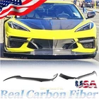 Fits Chevrolet Corvette C8 Stingray 20UP Real Carbon Front Bumper Splitters Fins New. Price: $179.99.