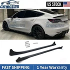 For Tesla Model 2017-2023 Gloss Black Side Skirt Extension Lip Splitter New. Price: $146.87.