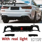 Rear Diffuser Bumper Lip For 19-22 Bmw Series G20 Sport 330I M340I Gloss Black New. Price: $169.99.