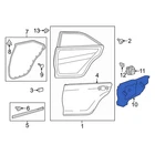 For Toyota Camry 2012-2017 6784106190 Rear Right Door Water Deflector New. Price: $33.54.