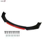 Black + Red Universal Car Front Bumper Body Kit Spoiler Deflector Lips New. Price: $31.76.