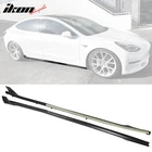 Fits 17-26 Tesla Model 3 V Style 6PCS Side Skirts Extension Panel Pp Matte Black New. Price: $149.99.