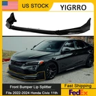 For 2022-24 11TH Honda Civic Yofer V3 Glossy Black Front Bumper Lip Splitter Kit New. Price: $129.99.
