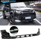 For 20-26 Land Rover Defender 90/110/130 Front Bumper Lip Gloss Led Drl Splitter New. Price: $529.99.