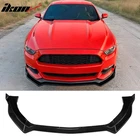 Fits 15-17 Ford Mustang ECOBOOST/GT/V6 Ikon V2 Front Bumper Lip Gloss Black 3PCS New. Price: $52.99.