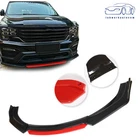 Front Bumper Body Kit Spoiler Deflector Lips Black + Red Universal Car New. Price: $34.27.
