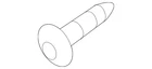 Genuine Ford Lift-gate Lock Striker Plate Screw W710881S900 New. Price: $8.70.