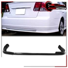 For 01-04 Honda Civic Sedan 4DR Type-r Style Rear Bumper Lip Spoiler Splitter Pu New. Price: $84.88.