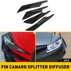 4PCS Glossy Bumper Car Black Fin Splitter Canard Diffuser Spoiler Lip Valence New. Price: $13.39.
