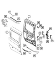 Genuine Mopar Sliding Door Track Left 68283871AA New. Price: $247.45.