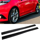 Fits 14-19 Ford Fiesta & Line Ikon Style Side Skirts Extension Gloss Black New. Price: $127.99.