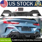 For Bmw G14 G15 M850I M-sport 18-23 Carbon Look Rear Bumper Diffuser Lip W/ Led New. Price: $446.36.
