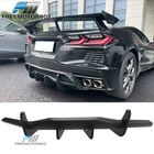 For 20-25 Corvette C8 Stingray Z51 E-ray Matte Black Rear Diffuser Spoiler Abs New. Price: $115.99.