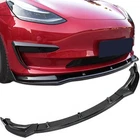 Fit Tesla Model Front Bumper Lip Kit Spoiler Wing Glossy Carbon Fiber... New. Price: $138.03.