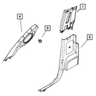 For Ram 1500 Classic 2019-2021 Mopar 1DX50BD1AB Pillar Upper Trim Panel New. Price: $171.56.