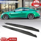 For Bmw Series G82 G83 M4 2021-24 Real Carbon Side Skirt Extension Lip Spoiler New. Price: $436.05.