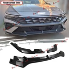 Carbon Style For Hyundai Elantra 2024-2026 Big Winglet Front Bumper Splitter Lip New. Price: $74.98.