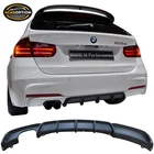 Fits 12-18 Bmw F30 Mt Sport Rear Bumper Lip Diffuser Twin Muffler Single Out New. Price: $85.99.