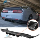 Fits 15-23 Dodge Challenger Ikon V2 Style Rear Bumper Diffuser Matte Black Pp New. Price: $174.99.